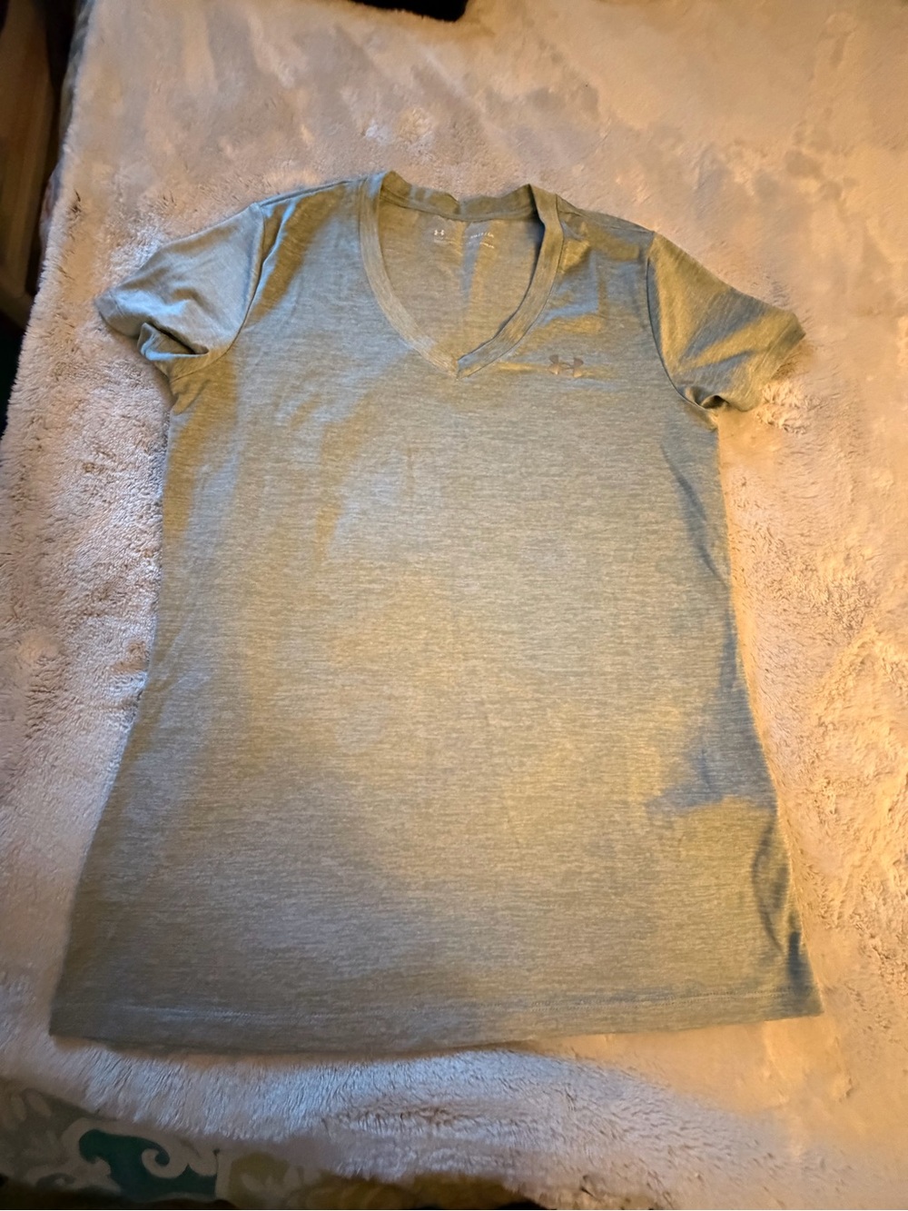 Under Armour Heather Gray V-Neck Performance Tee
